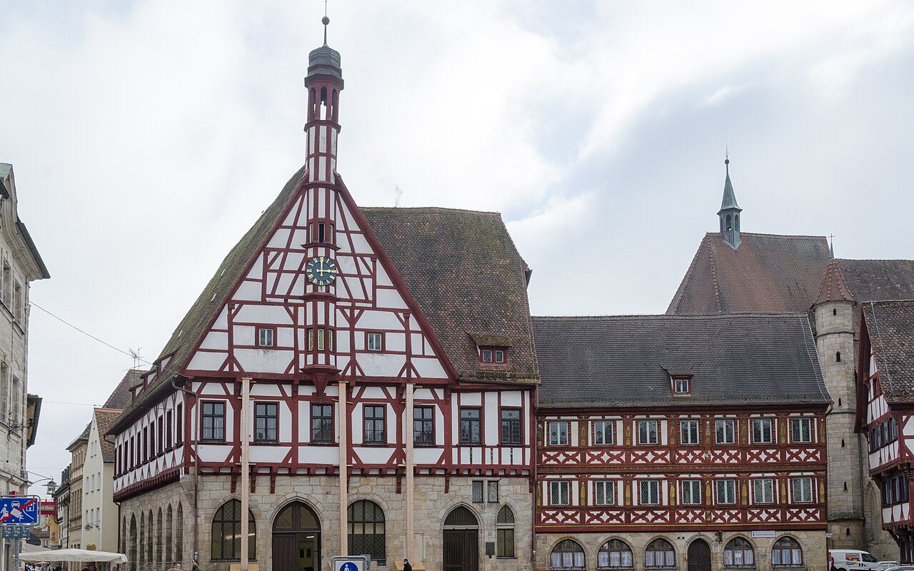 Forchheim – historisches Fachwerk-Rathaus